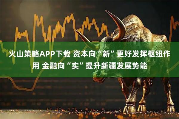 火山策略APP下载 资本向“新”更好发挥枢纽作用 金融向“实”提升新疆发展势能